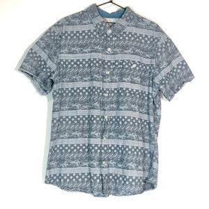 Modern Amusement Short Sleeve Button Up